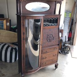 Antique Oak Cabinet 