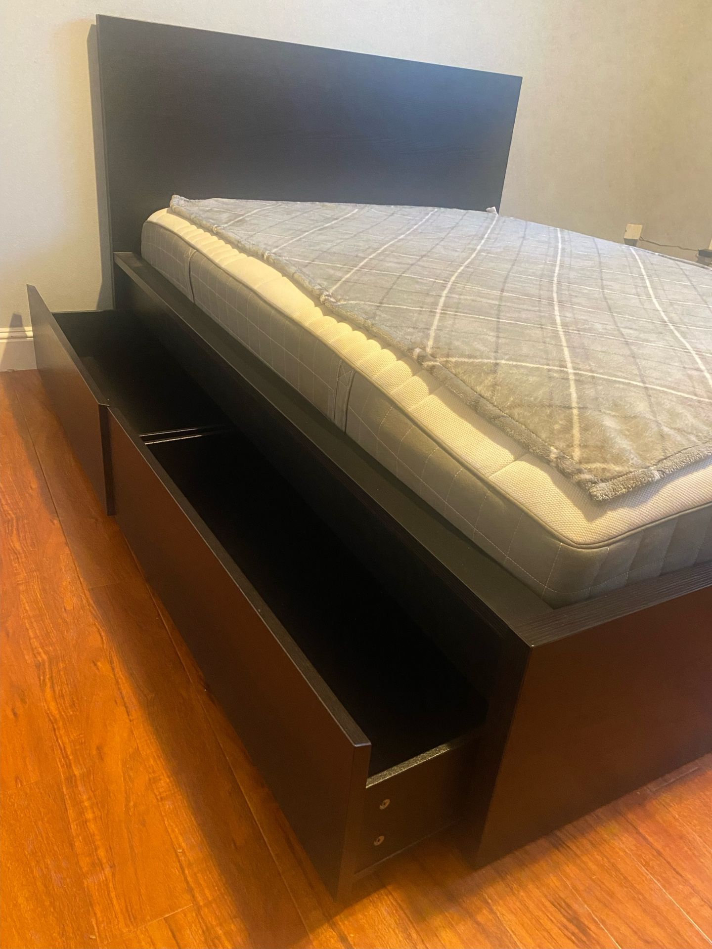 Bed Frame with Storage Drawers