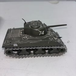 SOLIDO 231 Sherman M4 A3 WWII TANK Made In France 1972 USA Decals