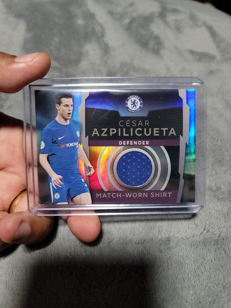 Chelsea's Gary Cahill & Cesar Azpilicueta Match Worn Jersey Cards