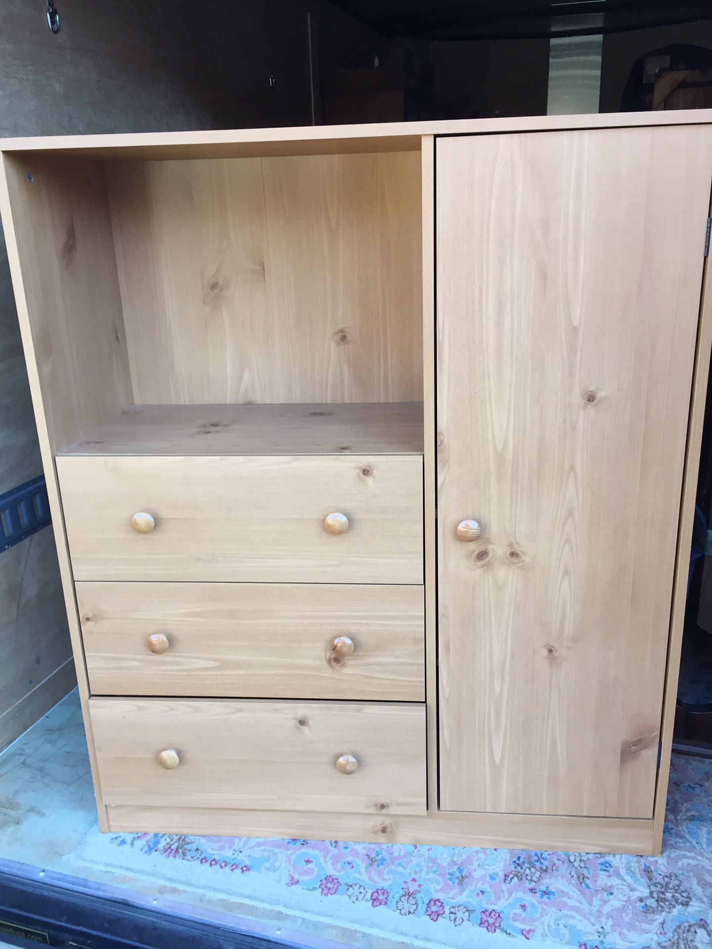 Nice dresser,Pine Finish,48 1/2”tall,41”long,15”deep,very good clean condition