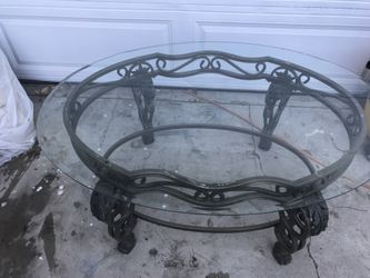 Small glass table