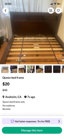 $20 or Free trade Queen size bed frame