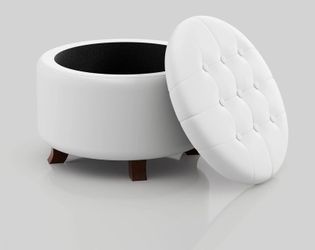 30in round Ottoman with storage