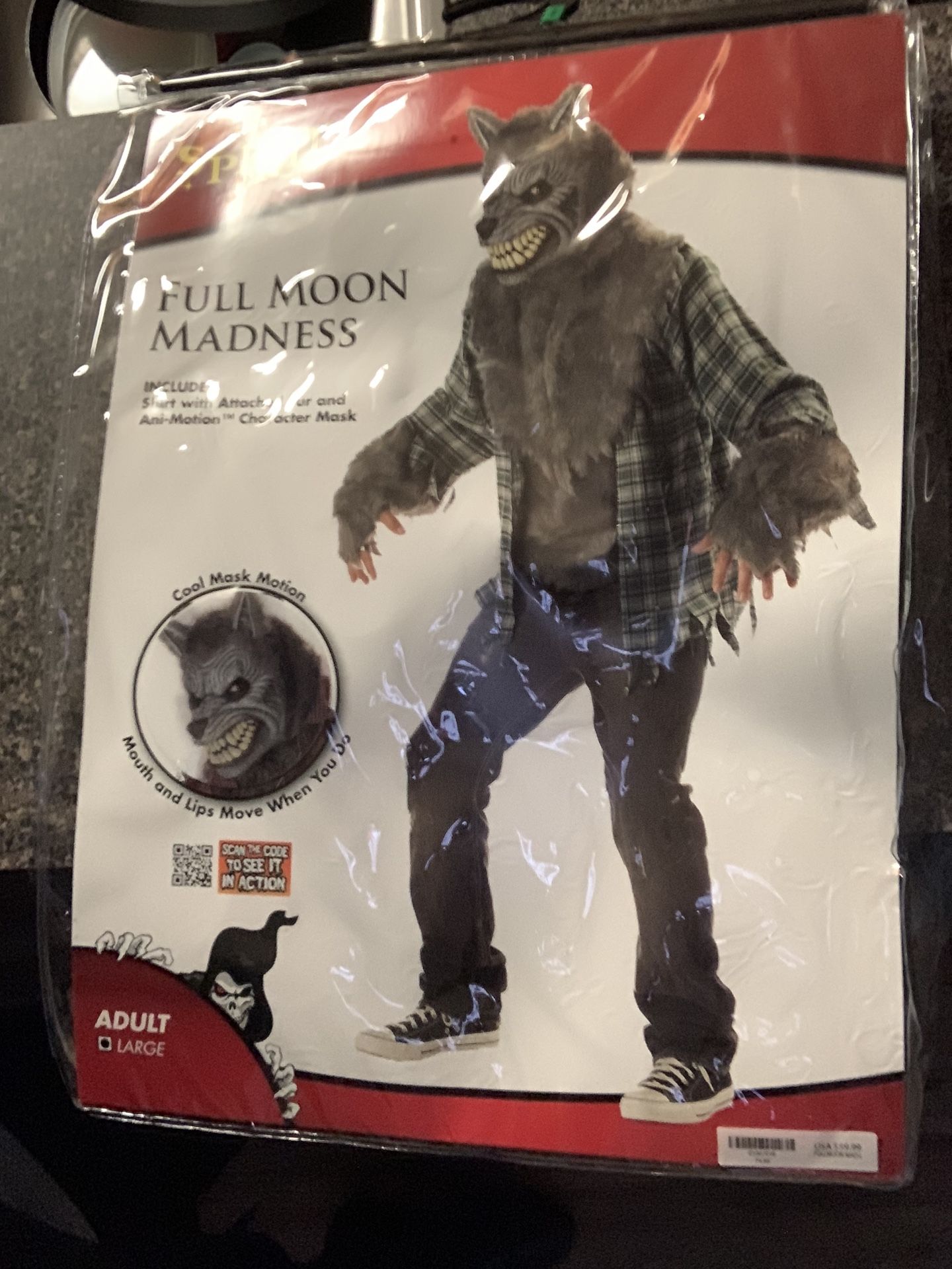 Brand New Boxed Adult Halloween Costume Sz Large