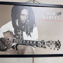 BOB MARLEY REDEMPTION POSTER IN A FRAME