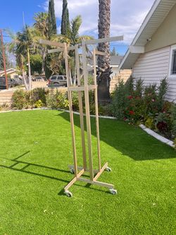 Industrial Heavy duty Rolling Racks 4-Straight Arms
