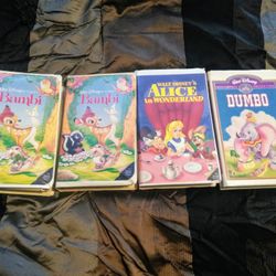 The original Bambi's 2 1 original Dumbo 1 original Alice in wonderland