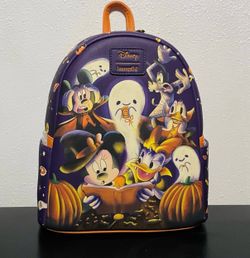 Loungefly Disney Mickey and Friends Halloween Ghost Story Mini Backpack