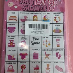 Brand New Baby Girl Baby shower Games & Keepsakes 