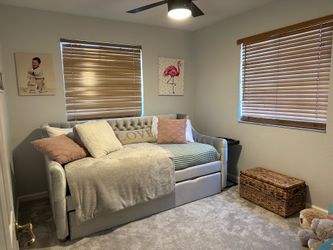 Fabric Day Bed with Trundle