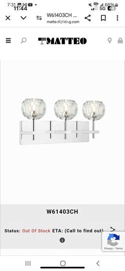 Matteo Vanity Bathroom Light Fixture 
