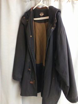 Mens xl coat with hood...navy blue... $30