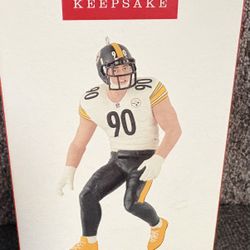 T J Watt  Steeler Hallmark Keepsake Ornament 