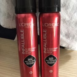 New LoreaL Infallible Makeup Setting Sprays 