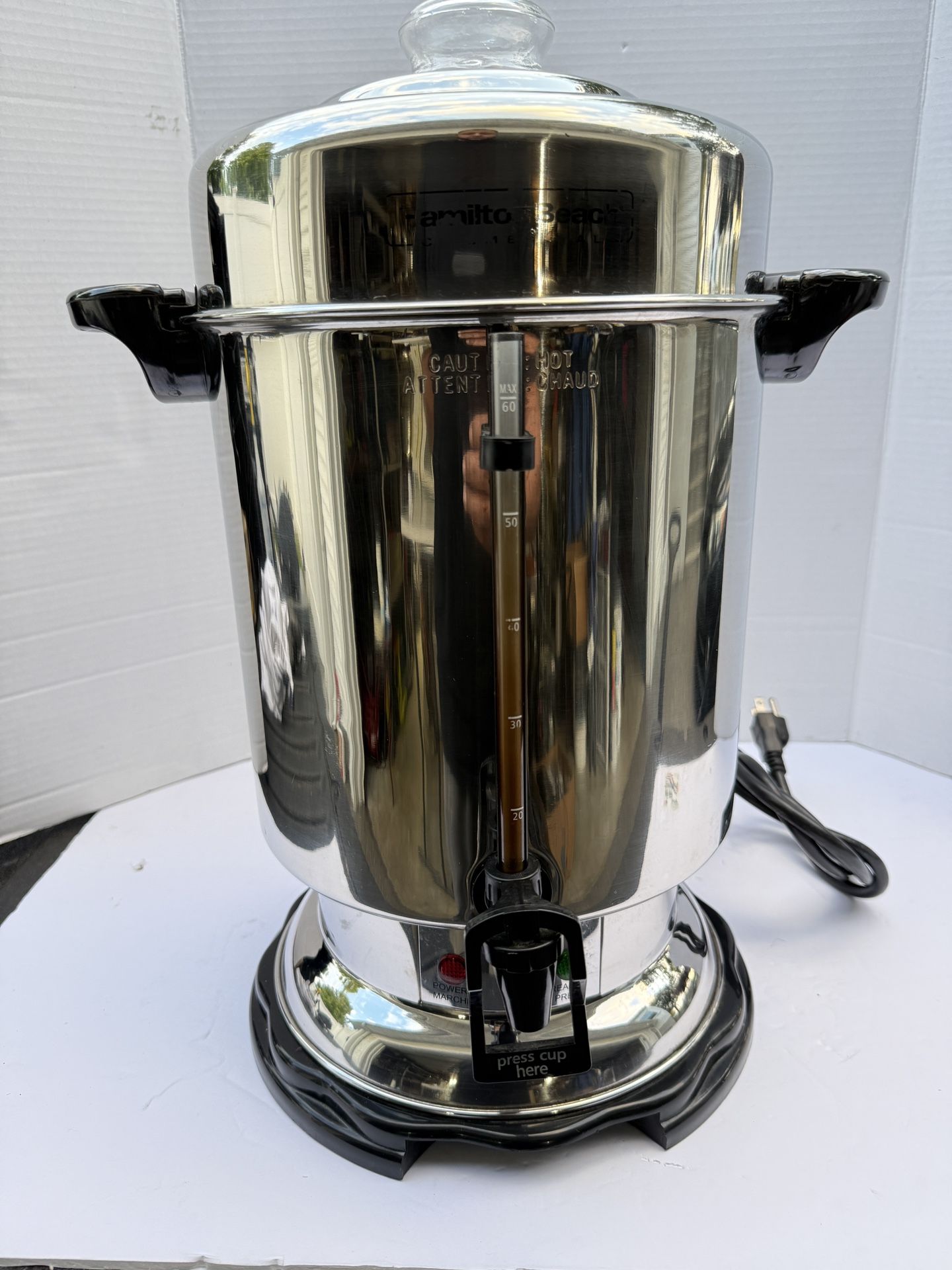 Hamilton Beach 60 Cup Stainless Steel Commercial Coffee Urn