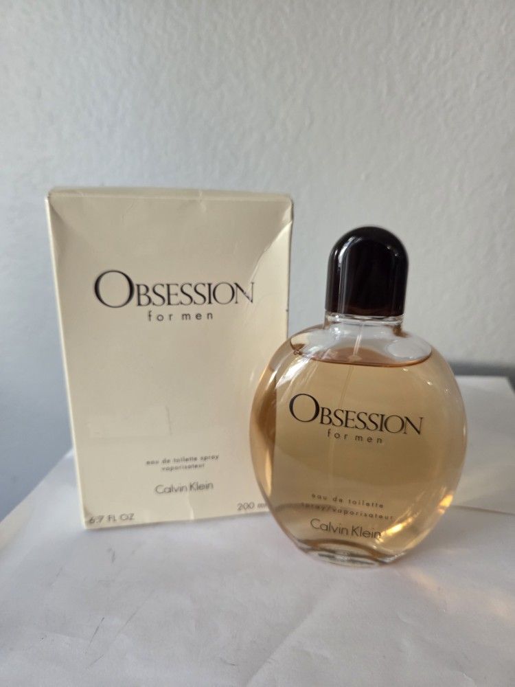 CALVIN KLEIN OBSESSION FOR MEN JUMBO 6.7OZ/200ML, NEW IN BOX