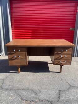 Mid Century Modern Executive Office Desk