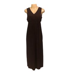 Women Maxi Dress Sz M Brown