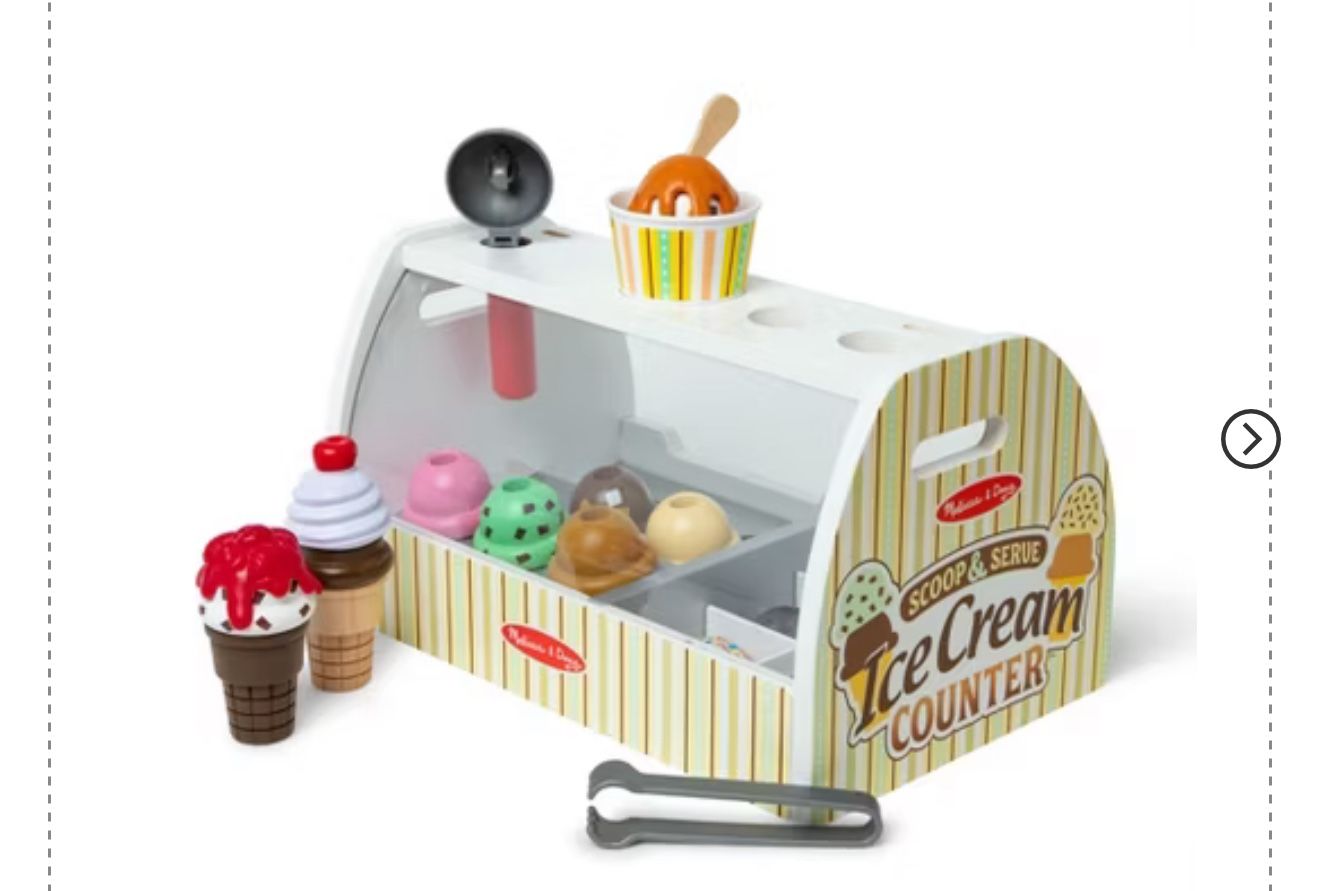 Melissa & Doug Wooden Ice Cream Play Toy
