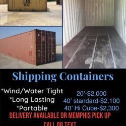 Shipping Containers (20’, 40’ & 40’ HC)