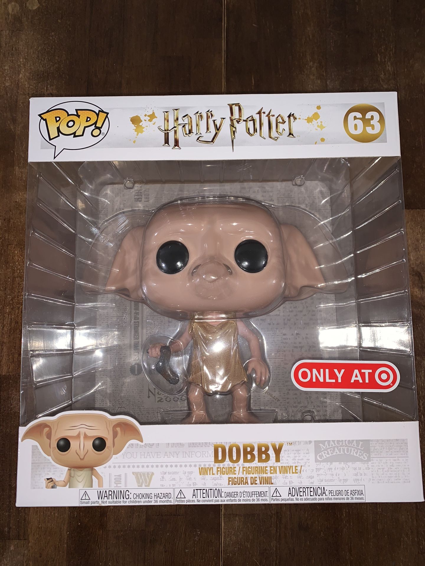 Funko POP! Harry Potter 10 Inch Dobby #63 Target Exclusive NEW