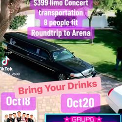 **limoTransportation To Acrisure Arena For Grupo Firme, Codiciado