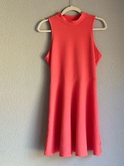 Decree Coral Sleeveless Mock Neck Dress Size L juniors