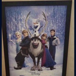Cuadro Grande De Frozen En Muy Buenas Condiciones $35