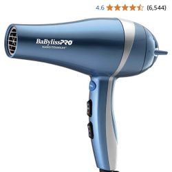 BaBylissPRO Hair Dryer, Nano Titanium 2000-Watt Blow Dryer, Professional/lonic