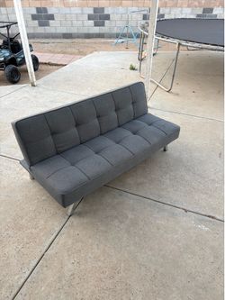 dark grey futon