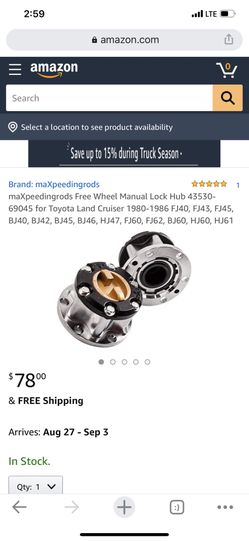 80-86 Toyota Land Cruiser Lock Hubs
