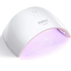 SUNUV UV LED Nail Lamp, Gel UV Light Nail Dryer for Gel Nail Polish Curing Lamp with Sensor 2 Timers SUN9C Pink Gift for Women Girl