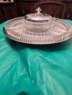 Vintage Party Tray/ Lazy Susan