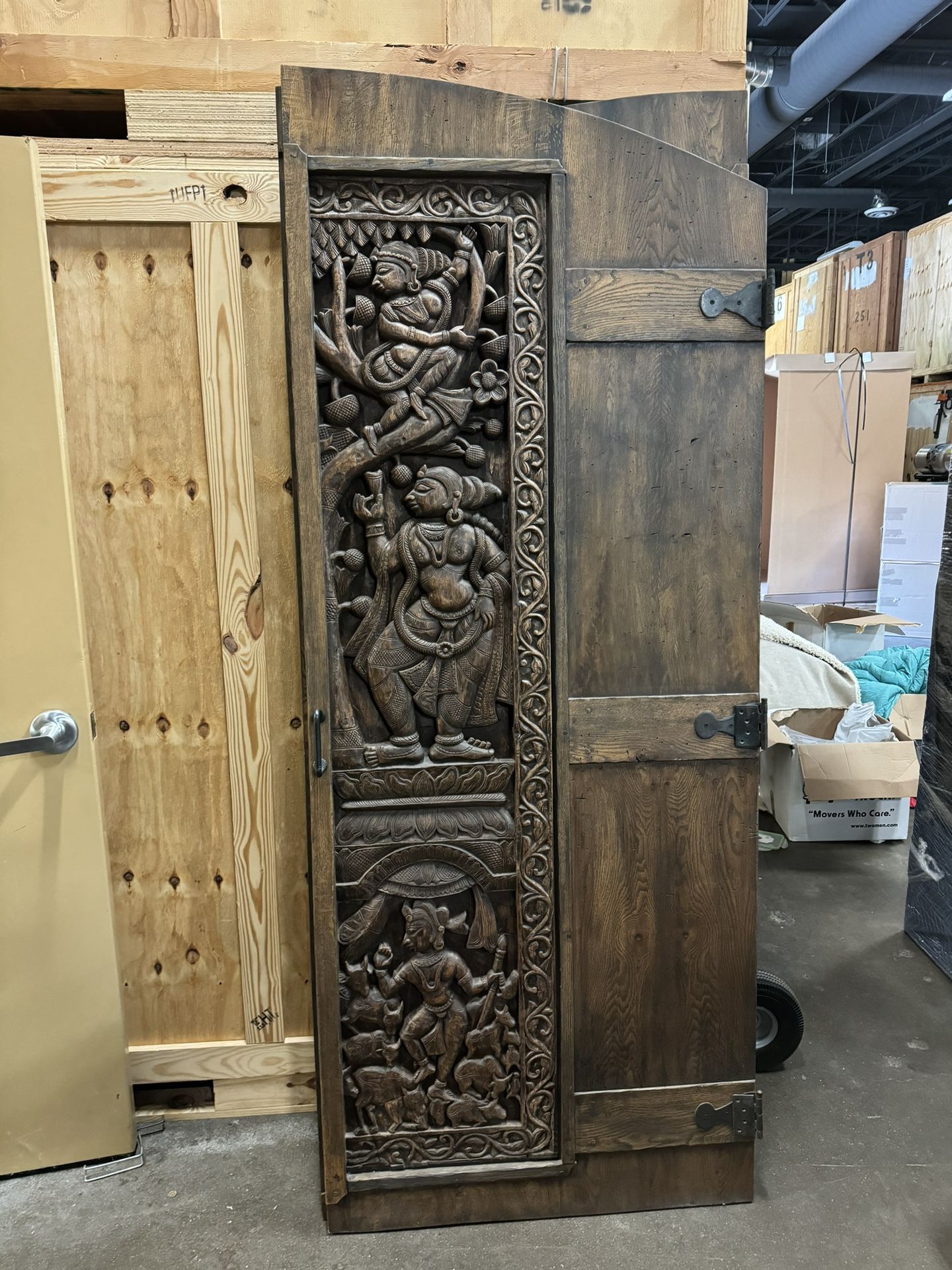 Custom Carved Interior Arched Doors