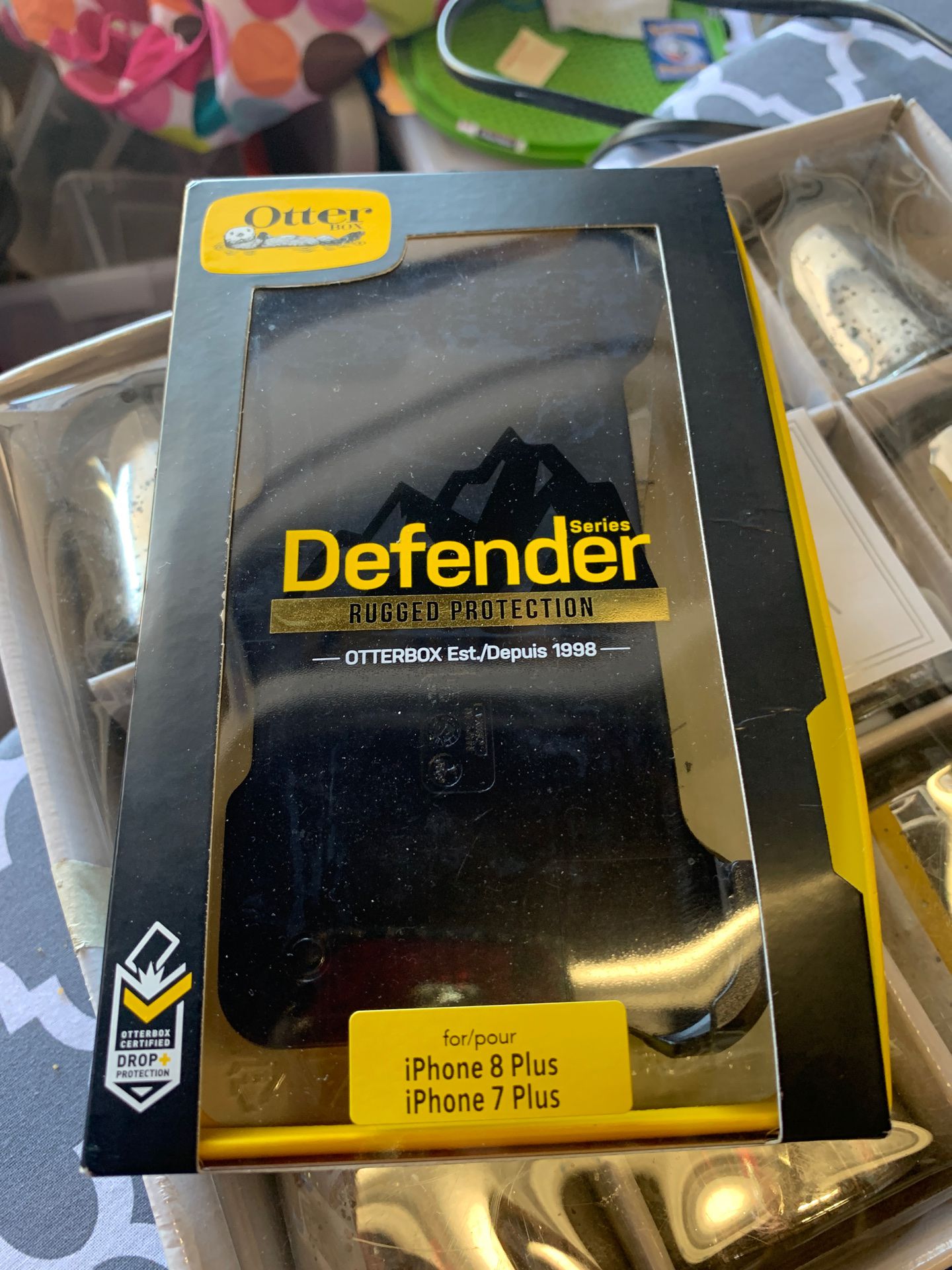otter box defender rugged protection phone case clip... iphone 7/plus
