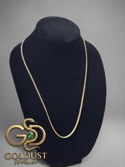 Italian rope necklace 18k gold