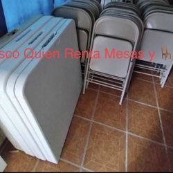 Busco Alguien Que Rente Mesaa Y  Sillas🪑 