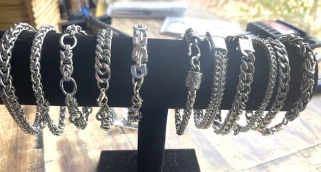 Stainless steel titanium bracelets