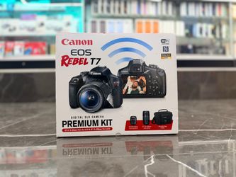 Canon EOS REBEL T7 Premium Kit ((Take It Home In Payments/ llévatelo a casa en pagos) only $10 down