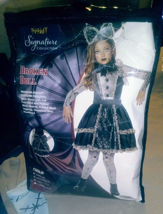 Girl Broken Doll Costume