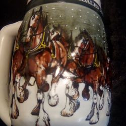 Budweiser Clydesdale a 50 the Anniversary Drinking Mug