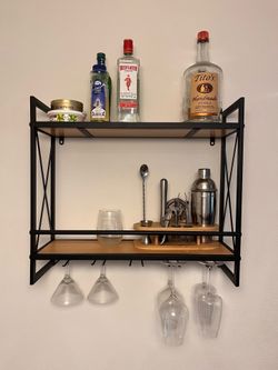 Wall Mounted Wine Rack - $50/OBO