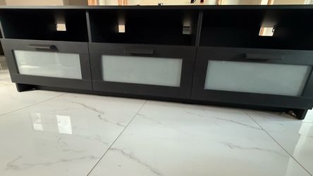 IKEA BRIMNES TV Stand / Media Console (Black) - 3 Drawers