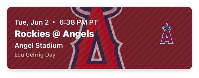 Angels tickets