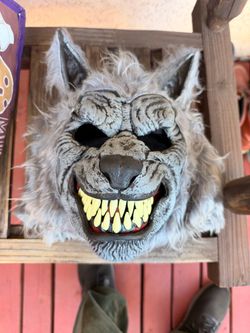 Realistic wolf face mask