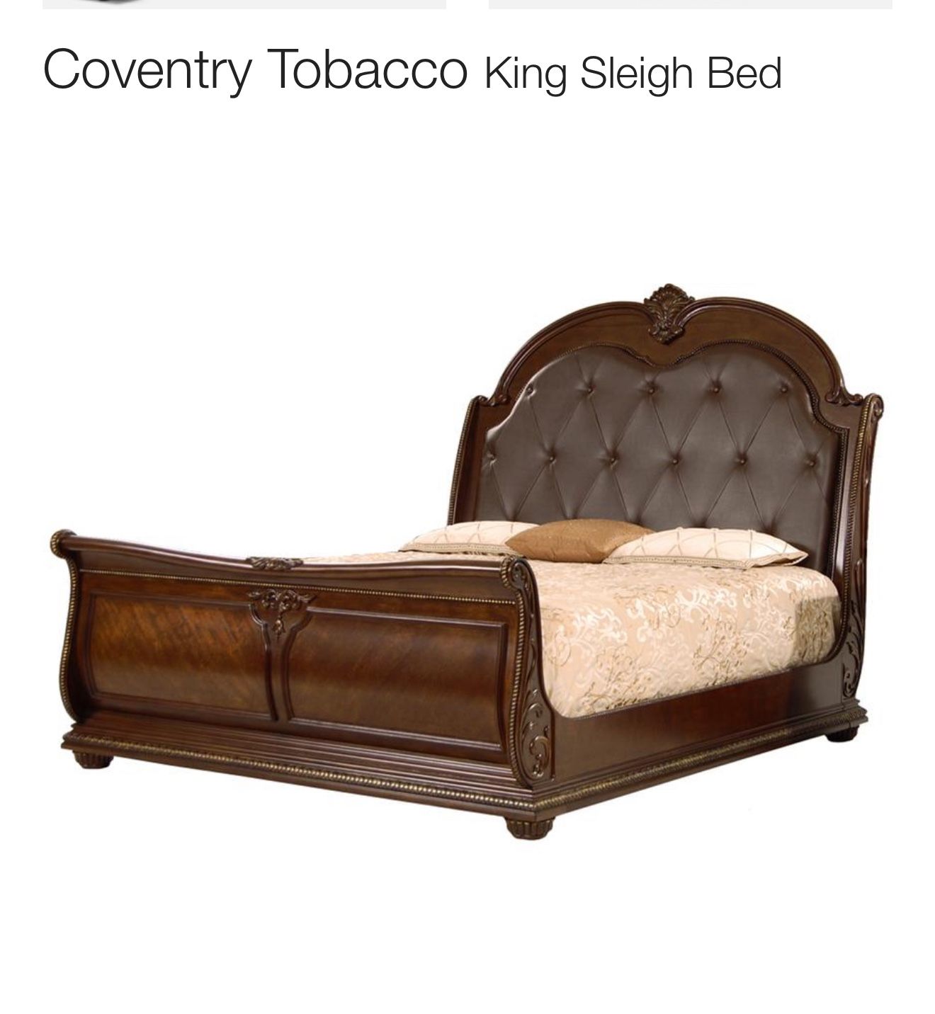 King Sleigh Bed slight Headrest Damage