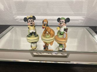Disney gift ware set of Mickey, Minnie, And Pluto