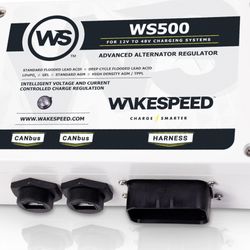 Wakespeed WS500 Alternator Regulator with P-Type Harness & Two Temperature Probes, Brand New Unopened Box 