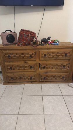 Solid wood dresser